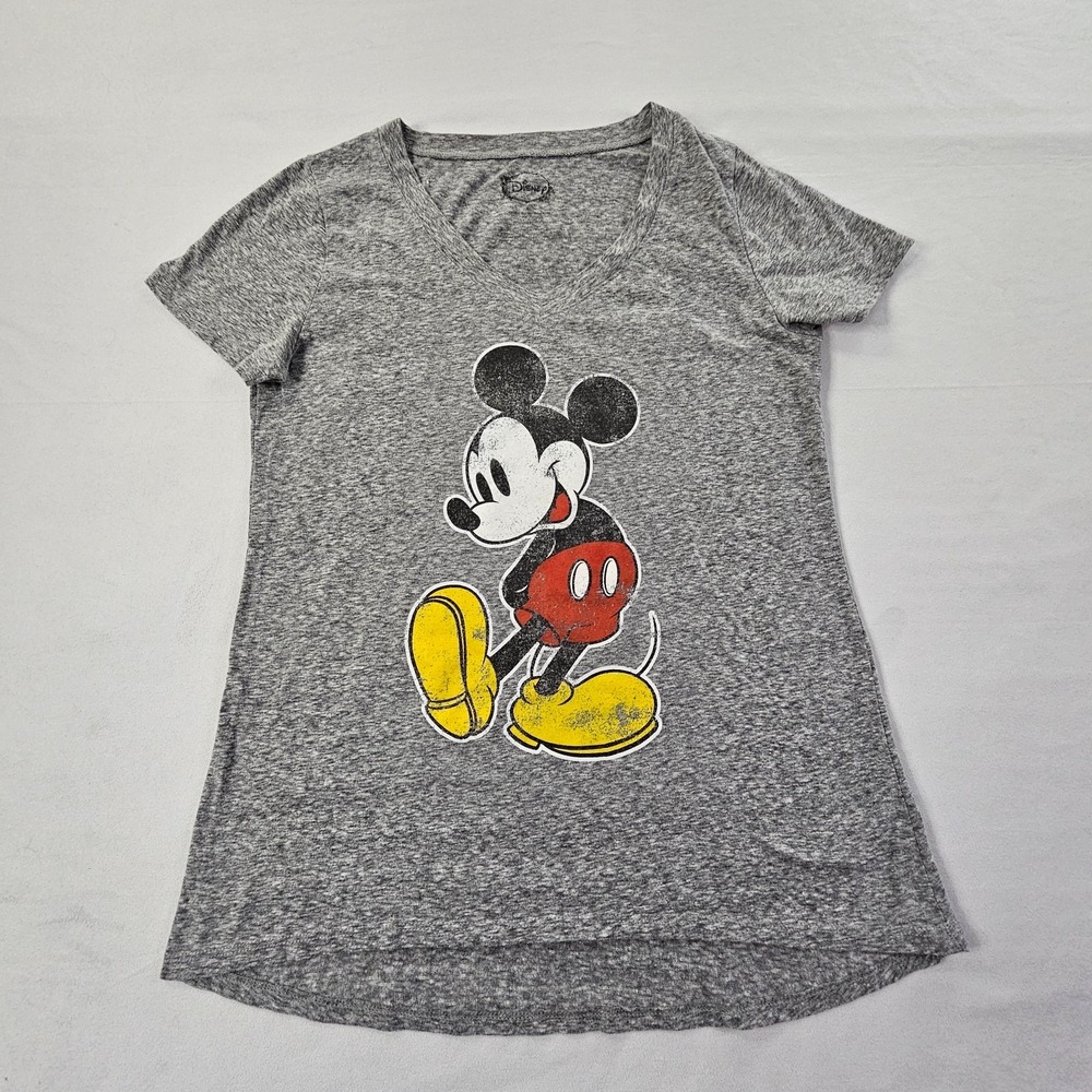Mickey Mouse Disney Gray Short Sleeve T-Shirt Women's M